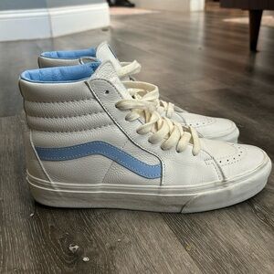 White leather vans